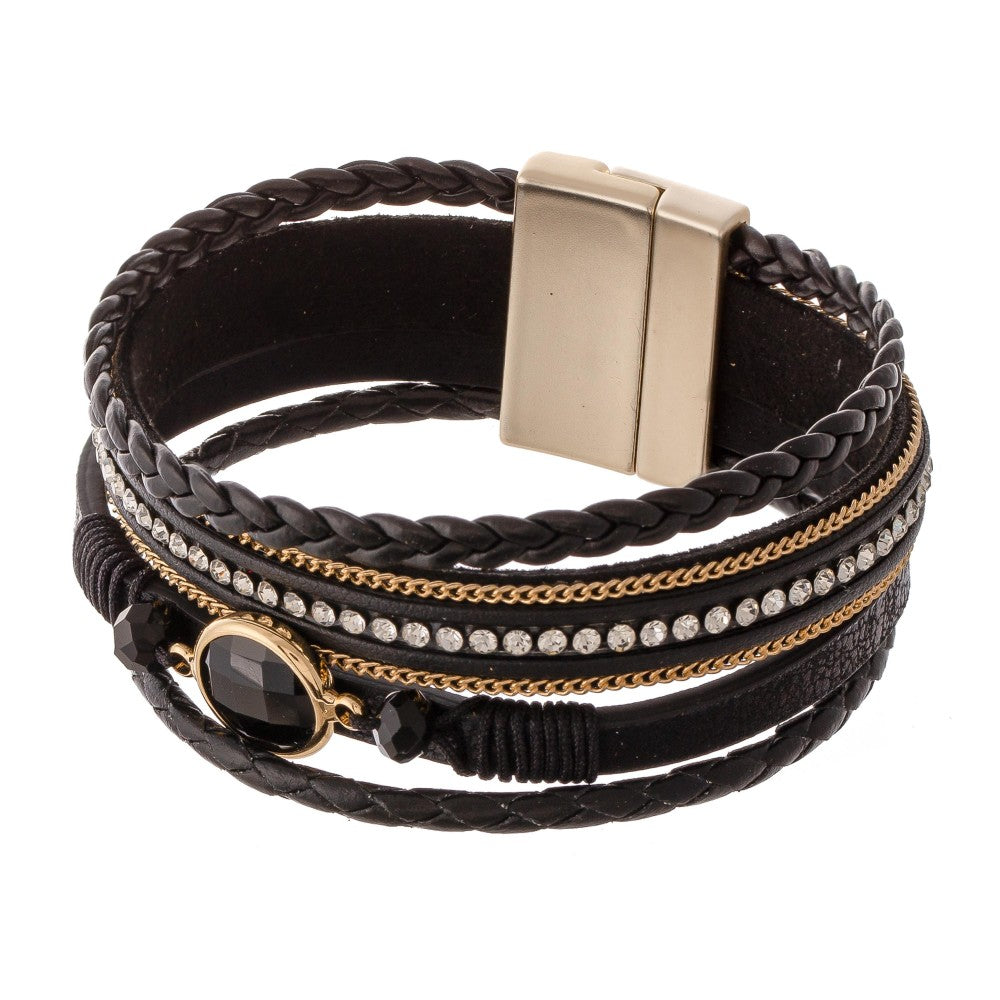 Braided Detail Bracelet - Black