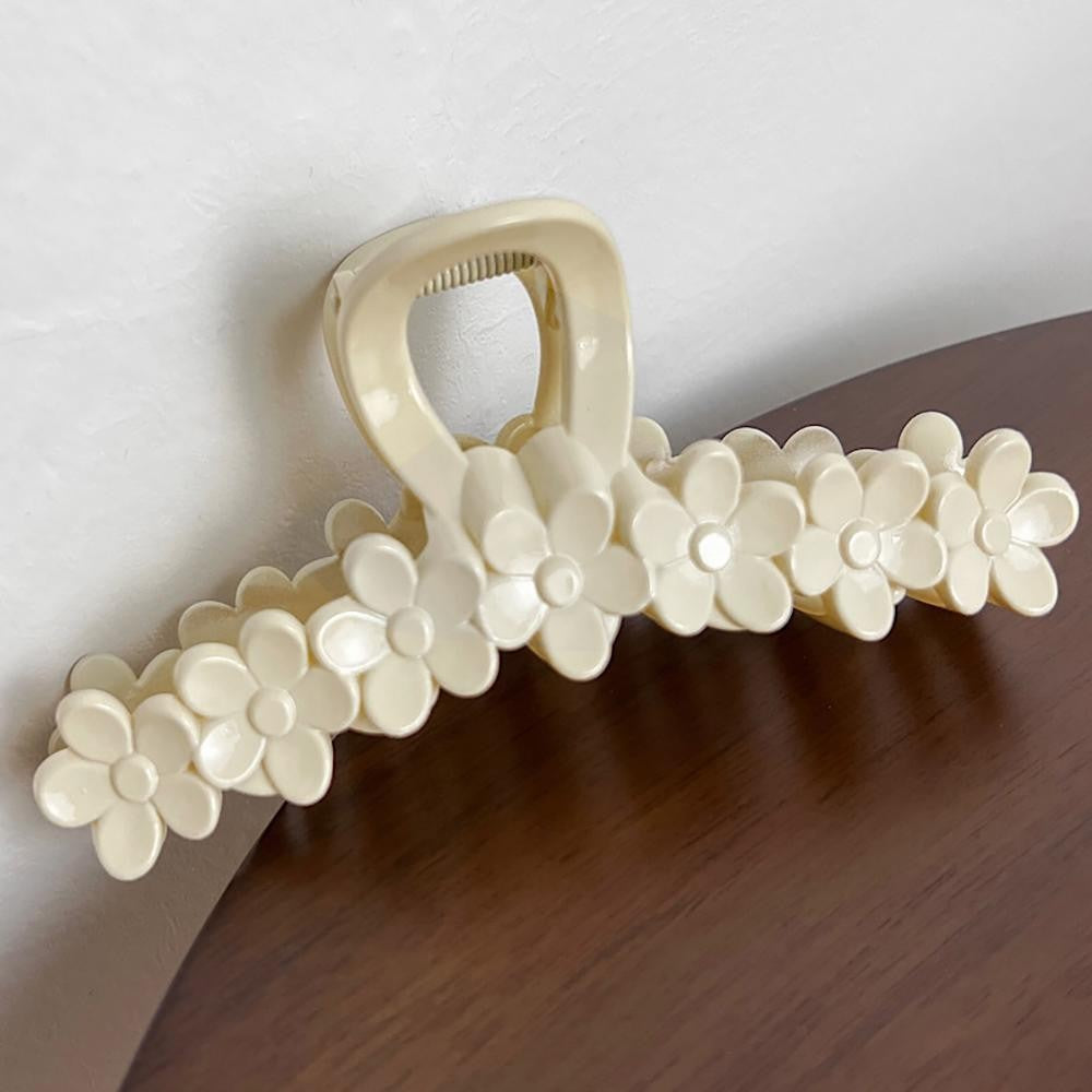 Flowers Hair Claw Clip - Ivory