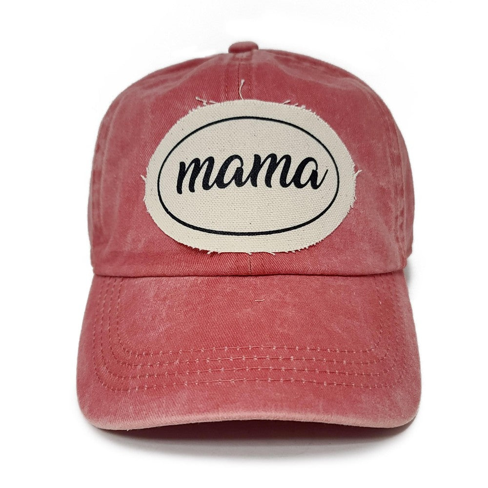 Mama Patch Baseball Cap - Orange