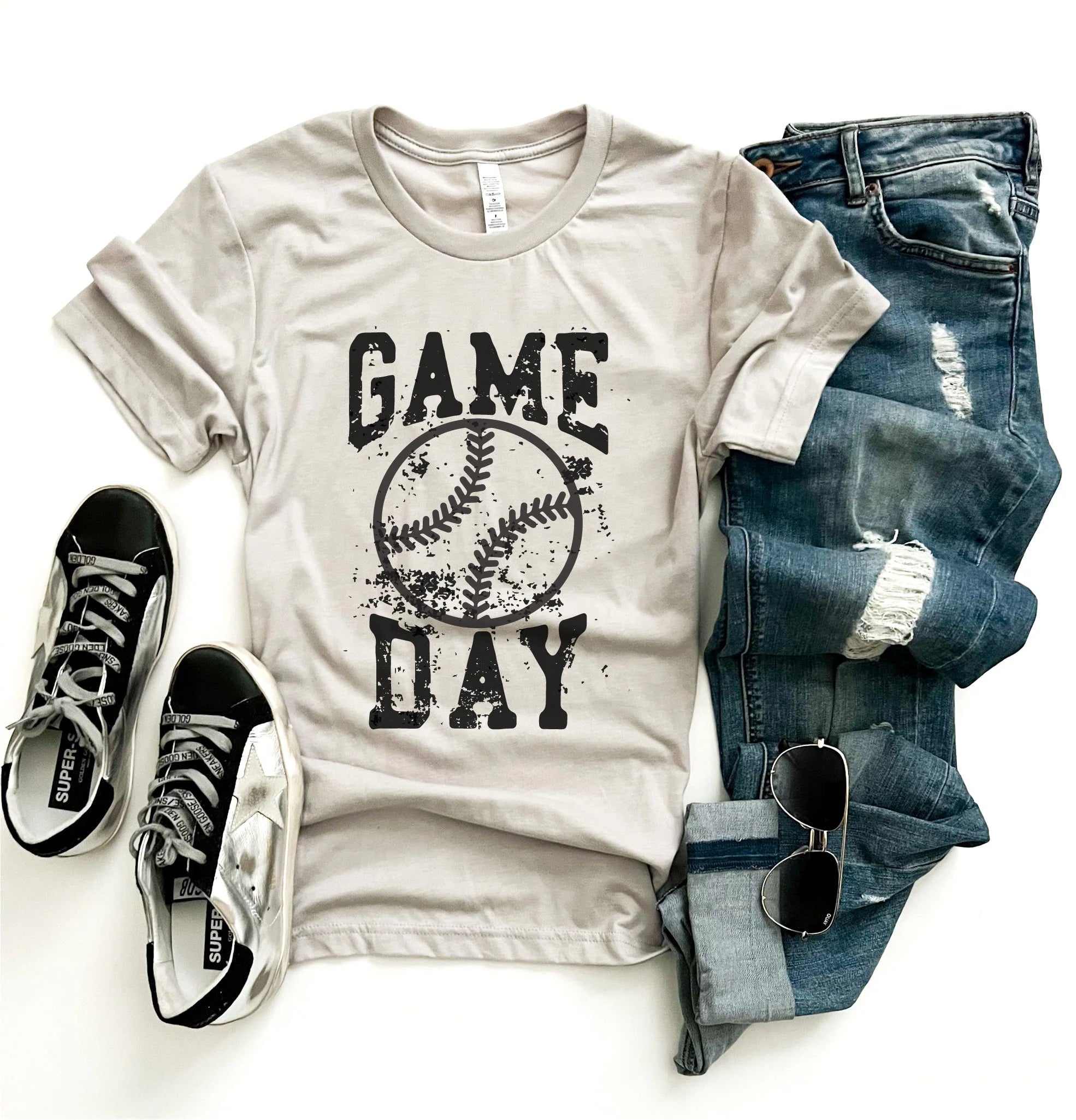 Game Day Distressed Tee - PREORDER - FINAL SALE