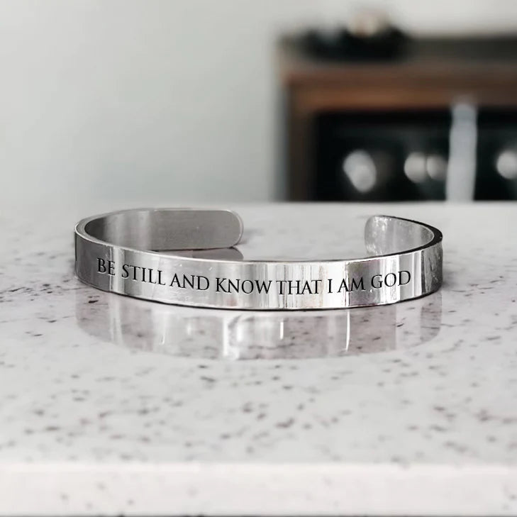 Scripture Bangle: Be Still & Know
