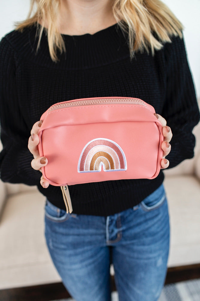 Rainbow Mauve Cosmetic/Tech Bag