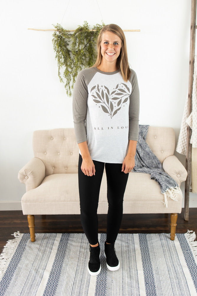 Raglan Fall In Love Tee