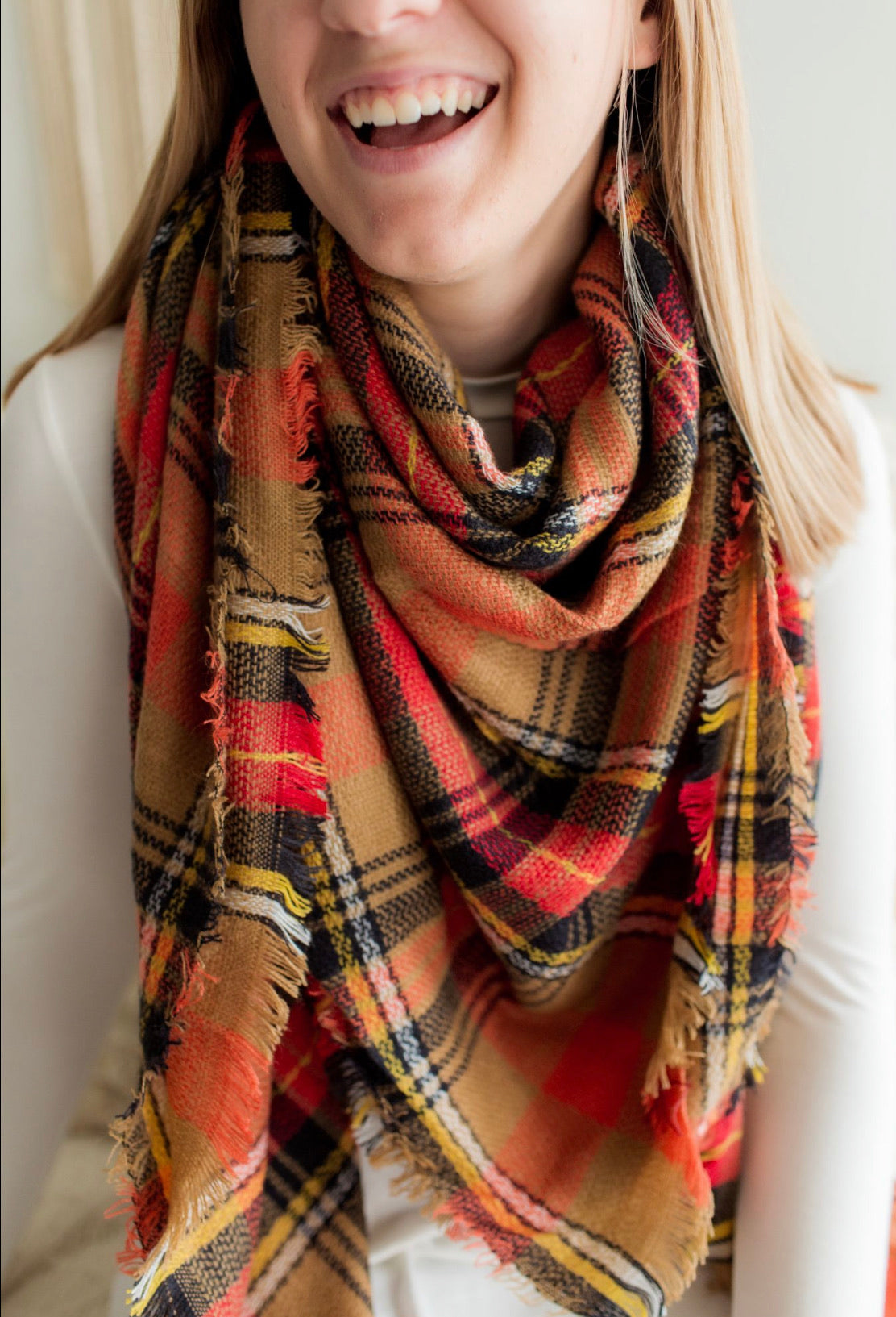 Blanket Scarf - Camel