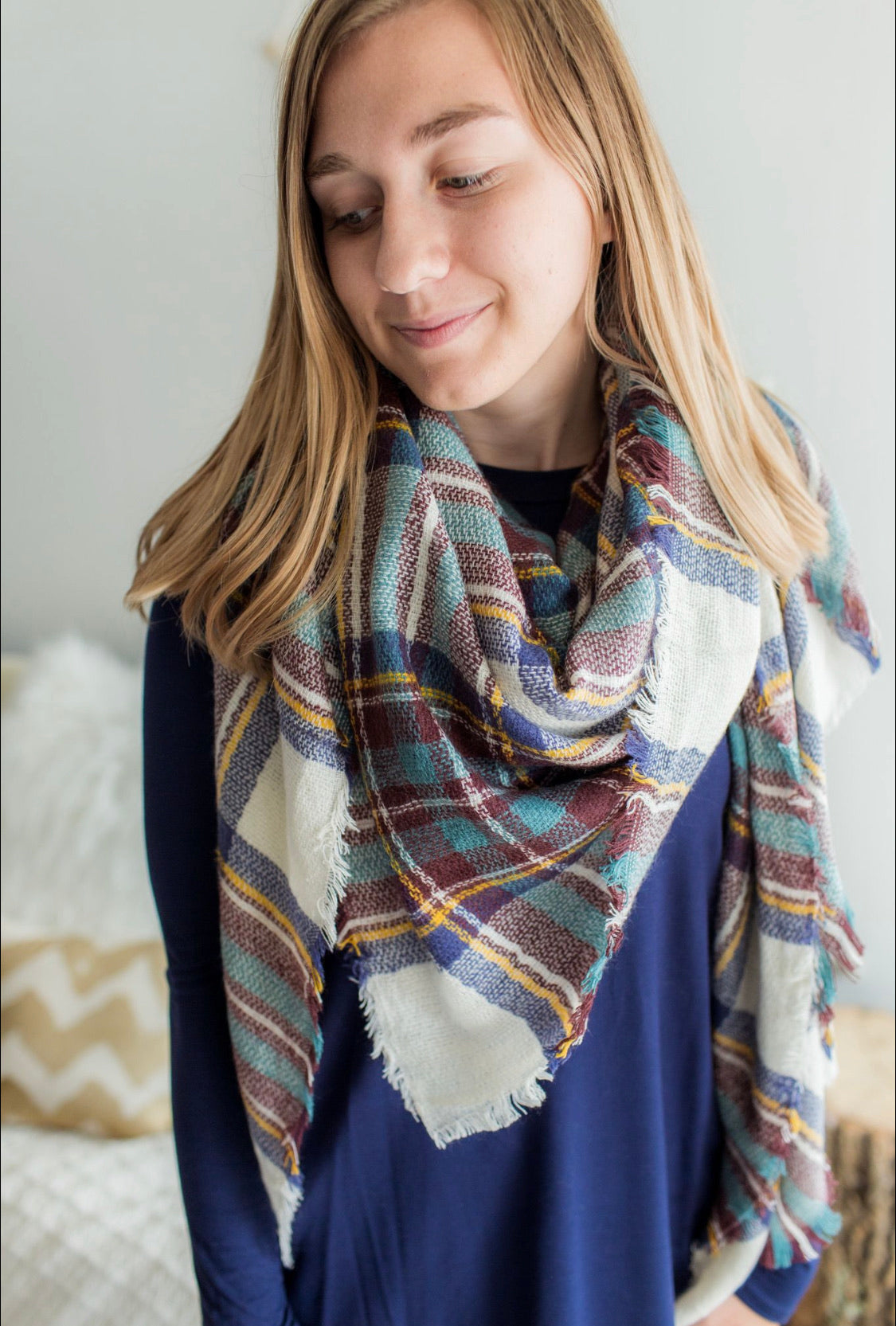 Blanket Scarf - Teal
