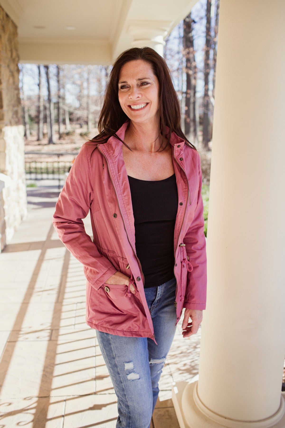 Utility Parka Jacket - Mauve