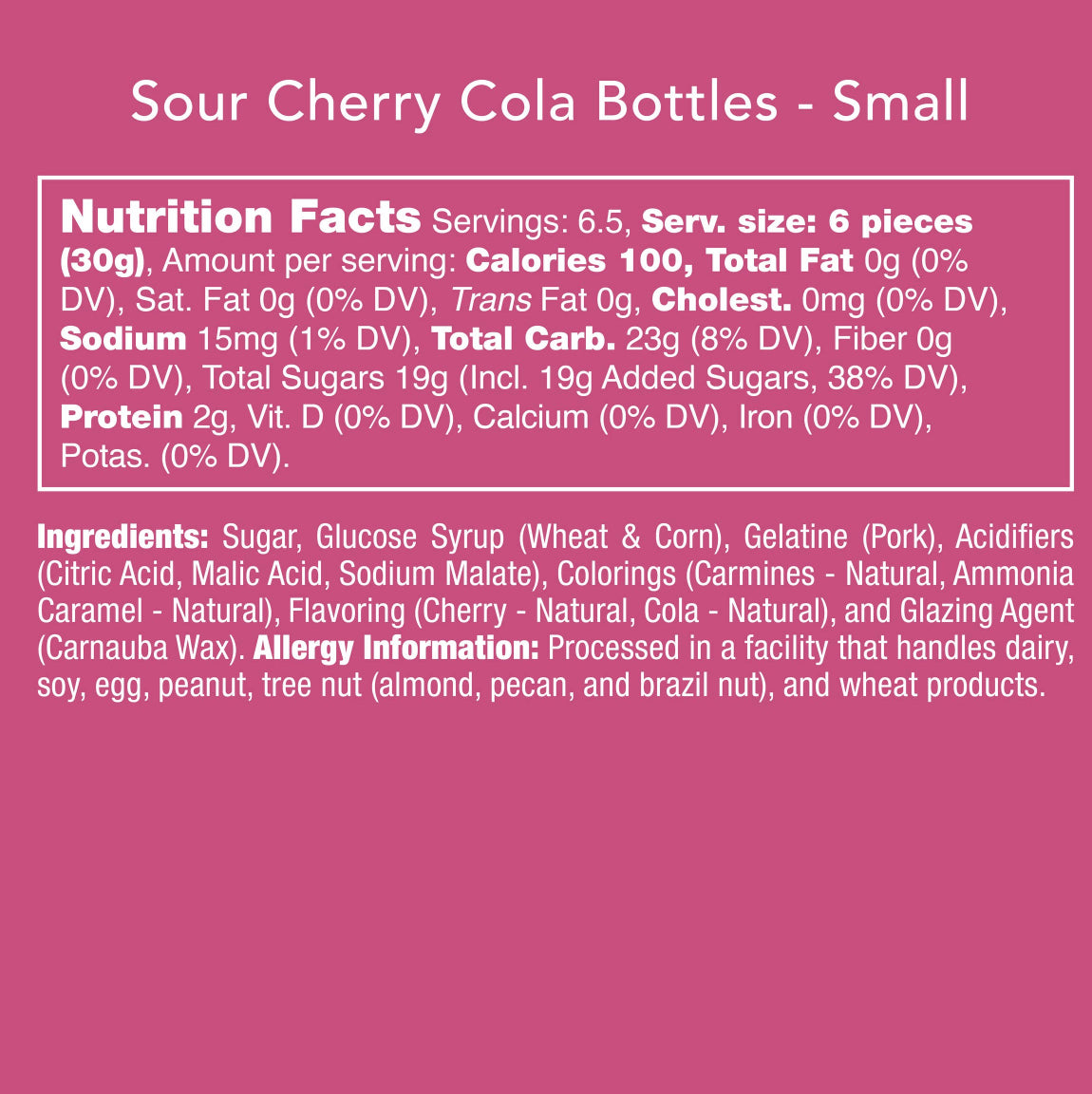 Sour Cherry Cola Bottles