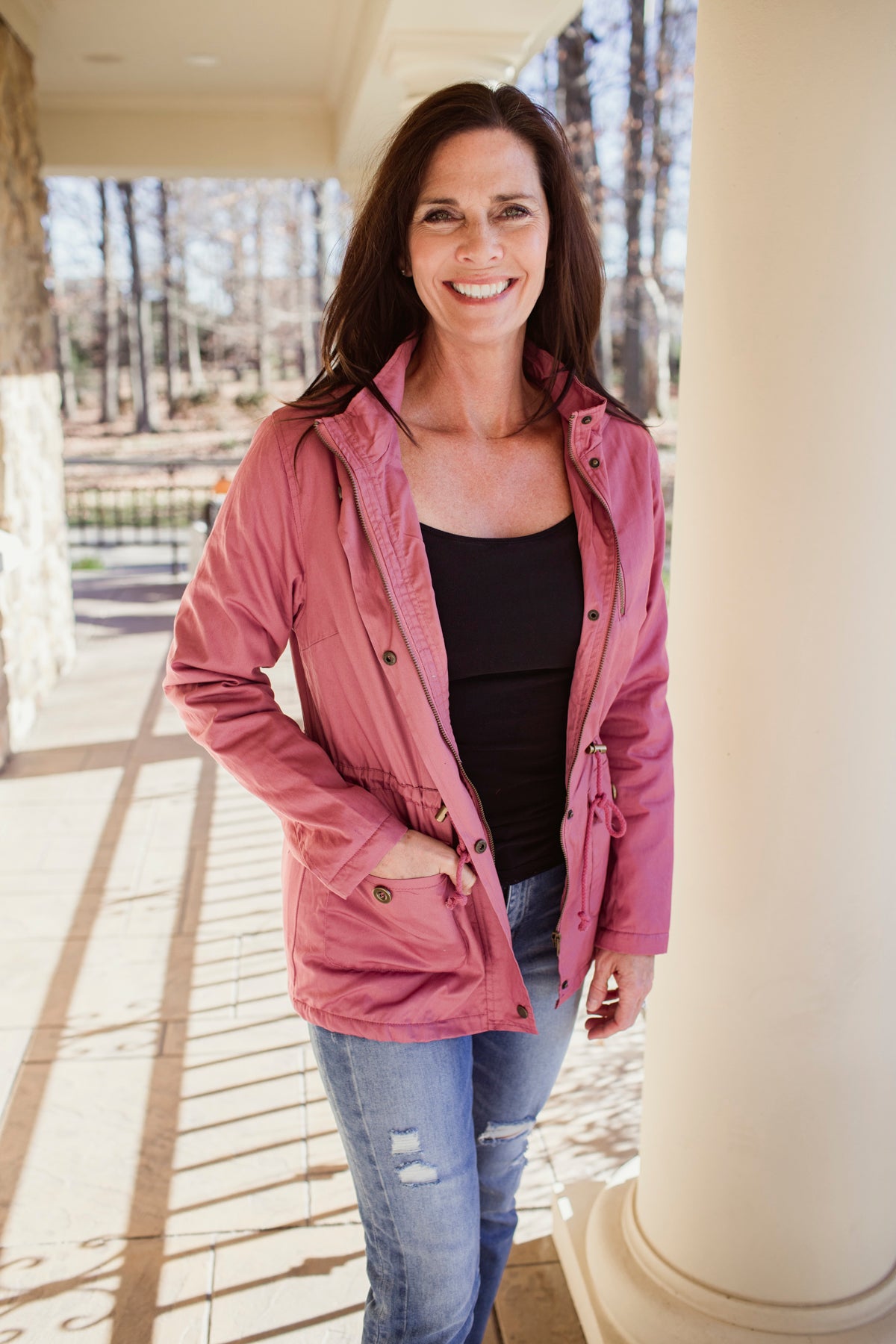 Utility Parka Jacket - Mauve