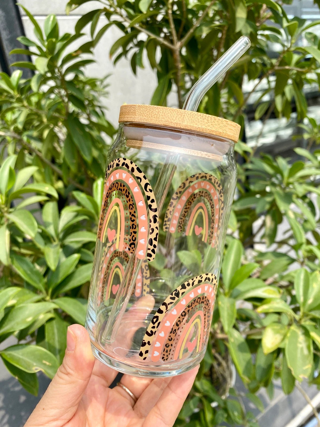 Rainbow Glass Tumbler